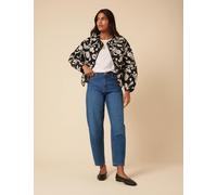 Nobody's Child Boyfriend Mid Rise Barrel Jeans Blue Denim