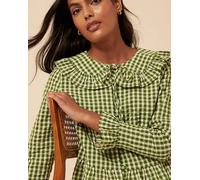 Nobody's Child Britney Ruffle Blouse Green 16