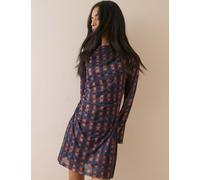 Nobody's Child Checked Mini Skater Dress Brown