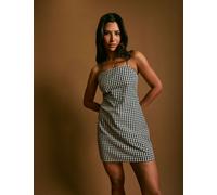 Nobody's Child Cotton Rich Checked Mini Shift Dress Blue