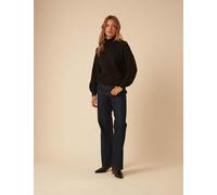 Nobody's Child Cotton Rich Pointelle Roll Neck Jumper Black