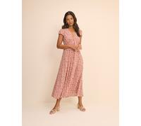 Nobody's Child Ditsy Floral V-Neck Midi Tea Dress Multi