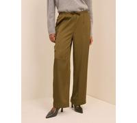 Nobody's Child Drawstring Wide Leg Trousers Khaki