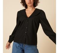 Nobody's Child Emmie Cotton-Poplin Blouse - UK 14