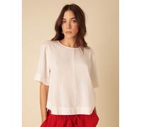 Nobody's Child female Linen Rich Relaxed Top - 14 - White, White