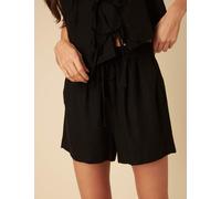 Nobody's Child female Linen Rich Shorts - 10 - Black, Black,Green,Red,Blue