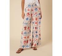 Nobody's Child female Lyocell Rich Relaxed Trousers with Linen - 12 - Multi, Multi