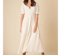 Nobody's Child Flossie Plain Cotton-Seersucker Dress - UK 8