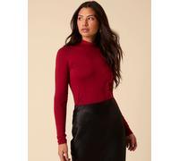 Nobody's Child Funnel Neck Top Red