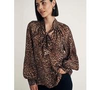Nobody's Child Goldie Leopard Blouse Brown 10