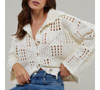 Nobody's Child Pointelle Knit Cardigan - M