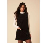 Nobody's Child Pure Cotton Cord Mini Shift Dress Black