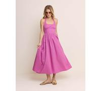 Nobody's Child Pure Cotton Halter Neck Midi Skater Dress Purple