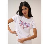 Nobody's Child Pure Cotton Paris Graphic T-Shirt White