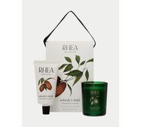 Nobody's Child Rhea Candle & Hand Cream Duo Green Mix