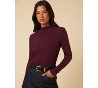 Nobody's Child Ribbed Top Burgundy