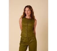 Nobody's Child Slim Fit Waistcoat Green