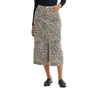 Nobody's Child Women's Column Leopard Print Denim Midi Skirt - Brown - Brown - 10 UK