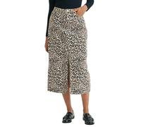 Nobody's Child Women's Column Leopard Print Denim Midi Skirt - Brown - Brown - 6 UK
