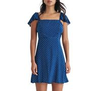 Nobody's Child Women's Elise Polka Dot Mini Dress - Blue/White - Blue/White - 6 UK - 100% Lenzing Ecovero