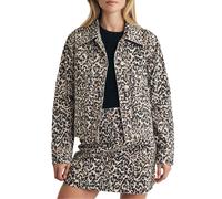 Nobody's Child Women's Frankie Leopard Print Denim Jacket - Brown - 4 UK - Brown - 100% Mixed