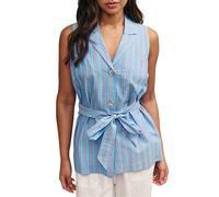 Nobody's Child Women's Quinn Stripe Waistcoat - Blue - 10 UK - Blue - 100% Mixed