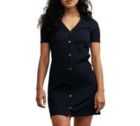 Nobody's Child Women's Reed Jersey Mini Dress - Black - Black - 10 UK - 99% Recycled Polyester/1% Elastane