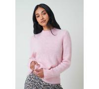 Nobody's Child Wool Blend Textured Jumper with Alpaca Pink
