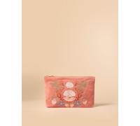 Nobody's Child X Elizabeth Scarlett female Pure Cotton Embroidered Pouch - Pink, Pink,Yellow,Green
