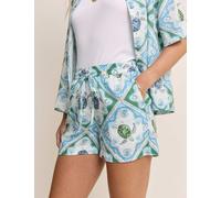 Nobody's Child X Elizabeth Scarlett Lyocell Rich Printed Shorts Blue