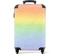 NoBoringSuitcases© Children's Luggage Kids Suitcase for Boys | 55x40x20 cm - Hand Luggage - Cabin Suitcase - Hard Shell Trolley on Wheels - Rainbow Colours - 20 Inch - 10kg