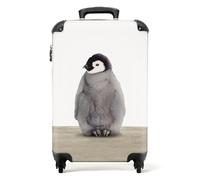 NoBoringSuitcases.com® Children's Luggage Kids Suitcase for Boys - Hand Luggage - Cabin Suitcase - Hard Shell Trolley 55x40x20 cm on Wheels - Little Penguin - 20 Inch - 10kg