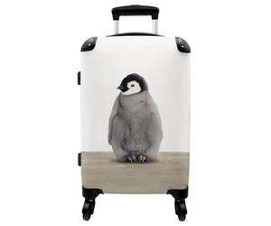 NoBoringSuitcases.com® Children's Luggage Kids Suitcase on Wheels - Large Hard Shell Trolley 26-28 inch - Little Penguin - 23kg