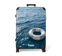 NoBoringSuitcases.com® Large Suitcase 77x51.5x28 cm Extra XL Luggage Hold Check in Travel Case Lightweight 4 Wheel Hard Shell Big Trolley Ocean - Float - Horizon