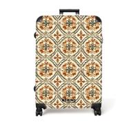 NoBoringSuitcases.com® Large Suitcase 77x51.5x28 cm XL Adult Extra Luggage Hold Check in Travel Case Lightweight 4 Wheel Hard Shell Big Trolley Elegant - Antique - Colorful