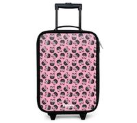 NoBoringSuitcases.com® x Henry Kids Suitcase Compact 48x31x19 cm Children's Luggage On Wheels LED Childs Trolley Small Case Ultralight - Girls - Hetty - Pink - Vacuum Cleaner