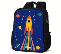 NoBoringSuitcases© Kids Backpack 8L School Bag Kindergarten Black Bookbag Teens Daypack Lightweight Back Pack Elementary Small Backpack Unisex Primary Rucksack Childeren Backpacks