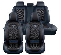 NOBQUA Car Seat Covers for Audi A1 A3 A4 A5 A6 A7 A8 A3 Sportback A4 Avant A5 Sportback A6 Avant A6 Allroad Compatible - Nappa Leather Full Set for 5 Seats Waterproof Scratch Resistant