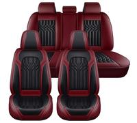 NOBQUA Car Seat Covers for Audi A3 8L 8P 8V 8Y A4 B5 B6 B7 B8 B9 A6 C4 C5 C6 C7 C8 A8 D2 D3 D4 D5 Compatible - Nappa Leather Full Set for 33 Seats Waterproof Scratch Resistant