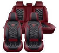 NOBQUA Car Seat Covers for Kia Venga YN Crossover Seven Compatible - Nappa Leather Full Set for 5 Seats Waterproof Scratch Resistant