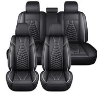 NOBQUA Car Seat Covers for Mercedes-Benz M-Class W164 ML250 ML280 ML300 ML320 ML350 ML420 ML450 ML500 AMG ML63 Compatible - Nappa Leather Full Set for 5 Seats Waterproof Scratch Resistant