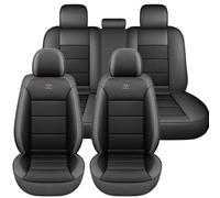 NOBQUA Car Seat Covers for Porsche Cayenne 955 957 958 9YA 9YB Cayenne S GTS Turbo E-Hybrid Compatible - Nappa Leather Full Set for 5 Seats Waterproof Scratch Resistant