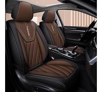 NOBQUA Car Seat Covers Premium Waterproof Leather Cushion Universal Accessories Fit SUV Truck Sedan Automotive Vehicle Auto Interior Protector Full Set 5 Seat Front and Rear Car Seat Cover Sets