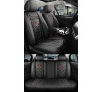 NOBQUA Car Seat Covers Premium Waterproof Leather Cushion, Universal Accessories Fit SUV Truck Sedan, Automotive Vehicle Auto Interior Protector Full Set, 5 Seat Front and Rear Car Seat Cover Sets