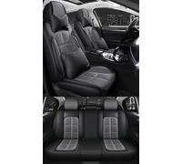 NOBQUA Car Seat Covers Premium Waterproof Leather Cushion, Universal Accessories Fit SUV Truck Sedan, Automotive Vehicle Auto Interior Protector Full Set, 5 Seat Front and Rear Car Seat Cover Sets