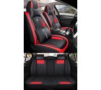 NOBQUA Car Seat Covers Premium Waterproof Leather Cushion Universal Accessories Fit SUV Truck Sedan Automotive Vehicle Auto Interior Protector Full Set 5 Seat Front and Rear Car Seat Cover Sets