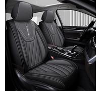 NOBQUA Car Seat Covers Premium Waterproof Leather Cushion Universal Accessories Fit SUV Truck Sedan Automotive Vehicle Auto Interior Protector Full Set 5 Seat Front and Rear Car Seat Cover Sets