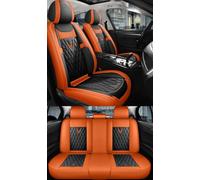 NOBQUA Car Seat Covers Premium Waterproof Leather Cushion, Universal Accessories Fit SUV Truck Sedan, Automotive Vehicle Auto Interior Protector Full Set, 5 Seat Front and Rear Car Seat Cover Sets