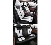 NOBQUA Car Seat Covers Premium Waterproof Leather Cushion Universal Accessories Fit SUV Truck Sedan Automotive Vehicle Auto Interior Protector Full Set 5 Seat Front and Rear Car Seat Cover Sets