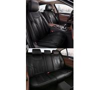 NOBQUA Car Seat Covers Premium Waterproof Leather Cushion Universal Accessories Fit SUV Truck Sedan Automotive Vehicle Auto Interior Protector Full Set 5 Seat Front and Rear Car Seat Cover Sets